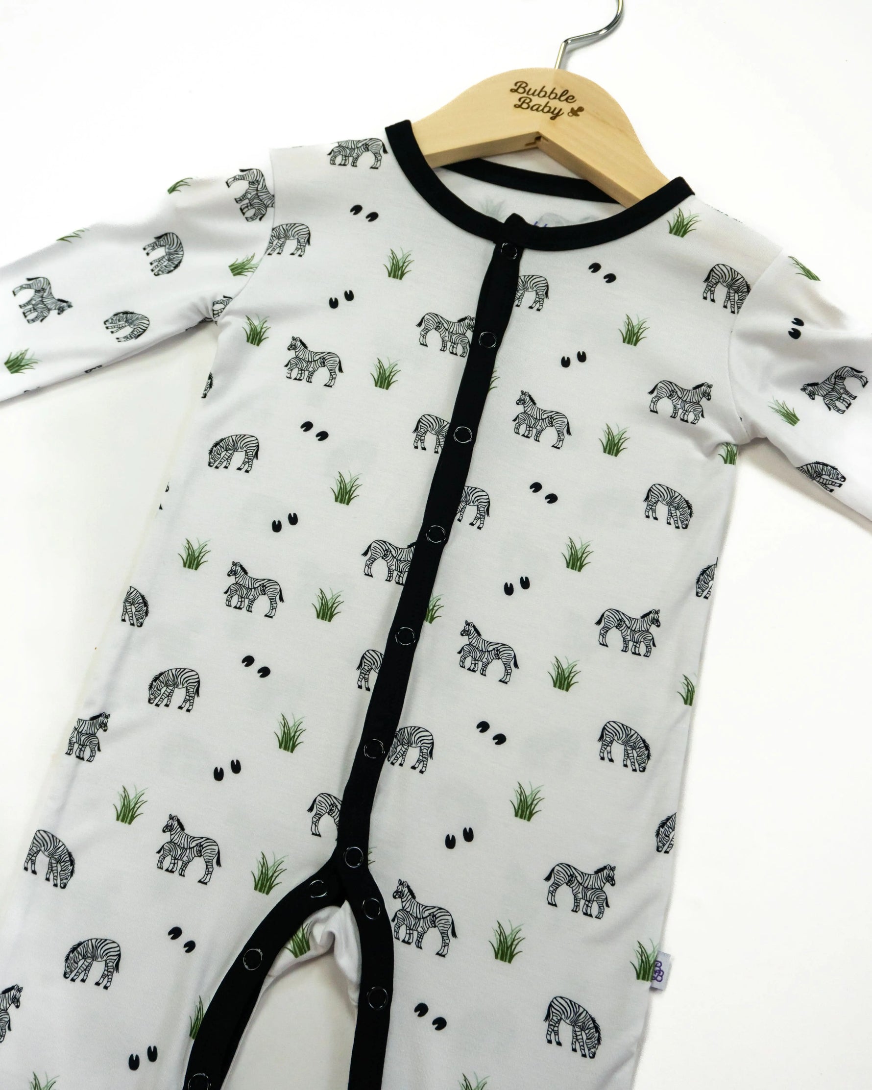 Bubble Baby Zebra | Snap Romper - 
