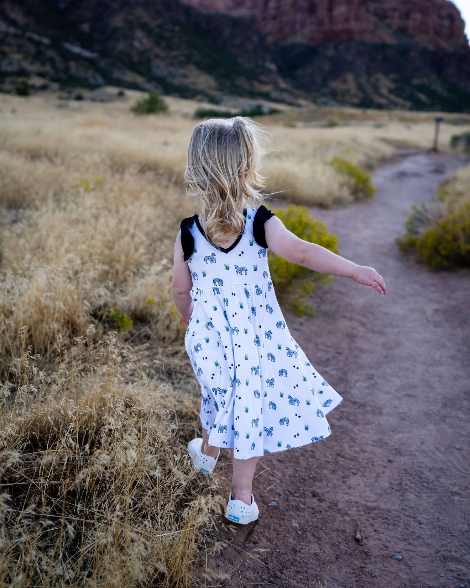 Bubble Baby Zebra | Toddler Flutter Dress - 