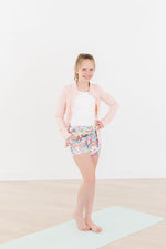 Zen Pink Full Zip Ruffle Active Jacket For Yoga Workouts - Everetts Place Boutique - Active Jacket