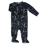 Sweet Bamboo Zipper Footie Bag O' Bones - 