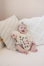 Little Joy Co. ABC I Love You Sweatshirt Romper - more colors - 