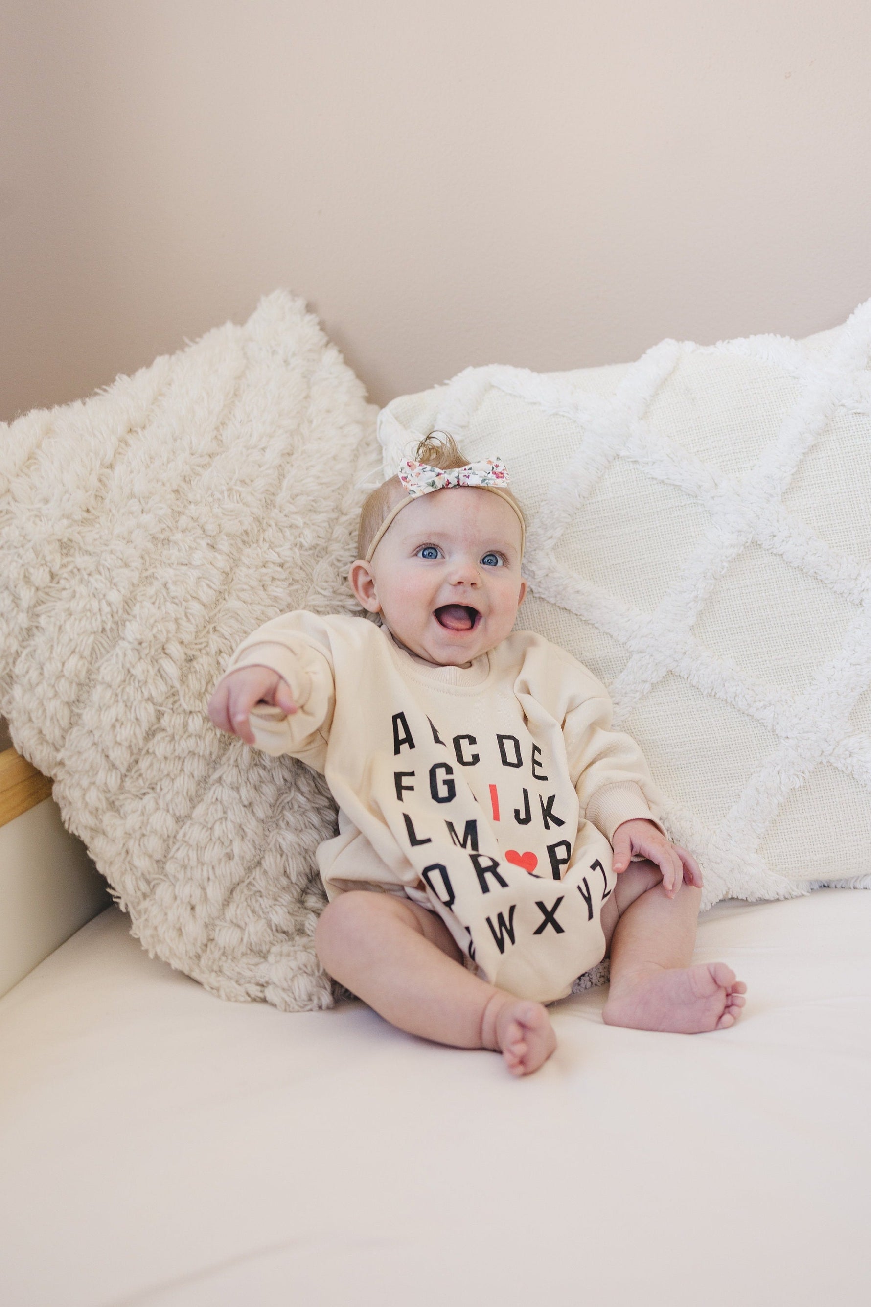Little Joy Co. ABC I Love You Sweatshirt Romper - more colors - 