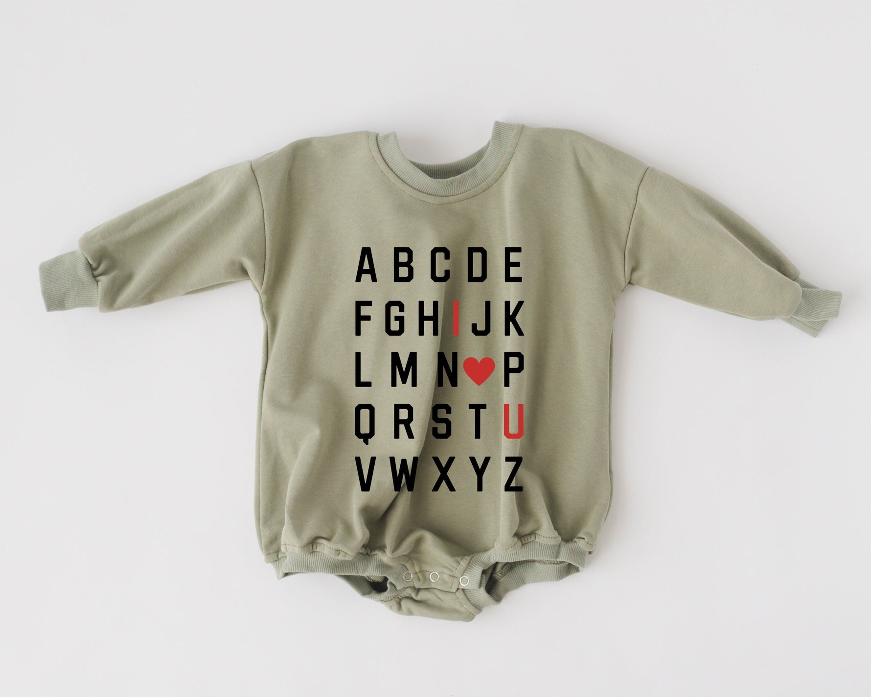 Little Joy Co. ABC I Love You Sweatshirt Romper - more colors - 