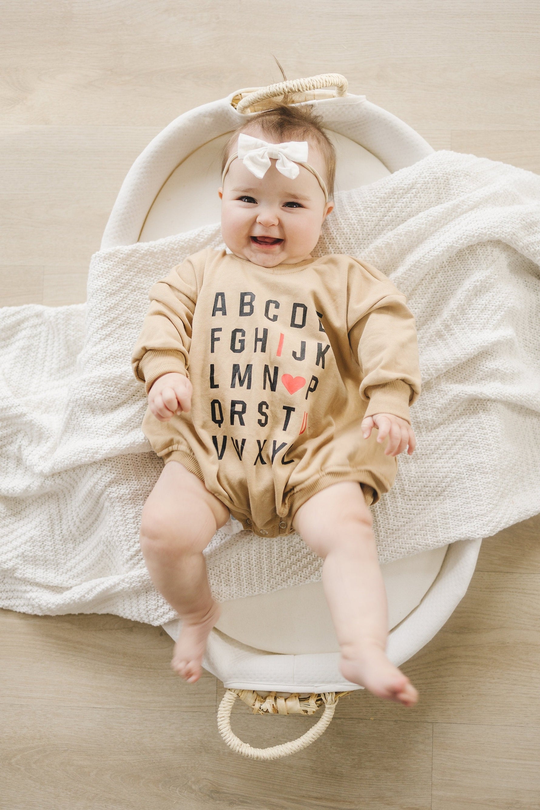 Little Joy Co. ABC I Love You Sweatshirt Romper - more colors - 
