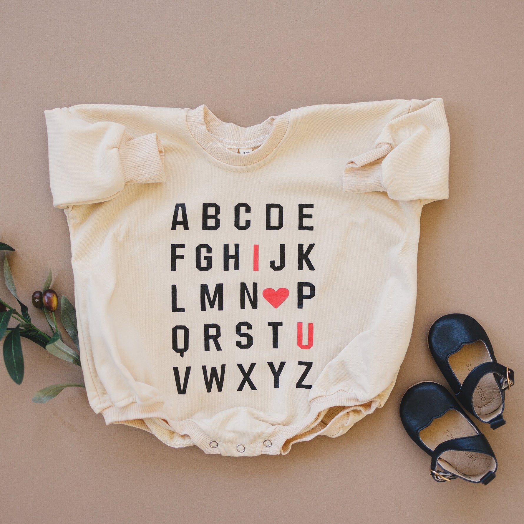 Little Joy Co. ABC I Love You Sweatshirt Romper - more colors - 