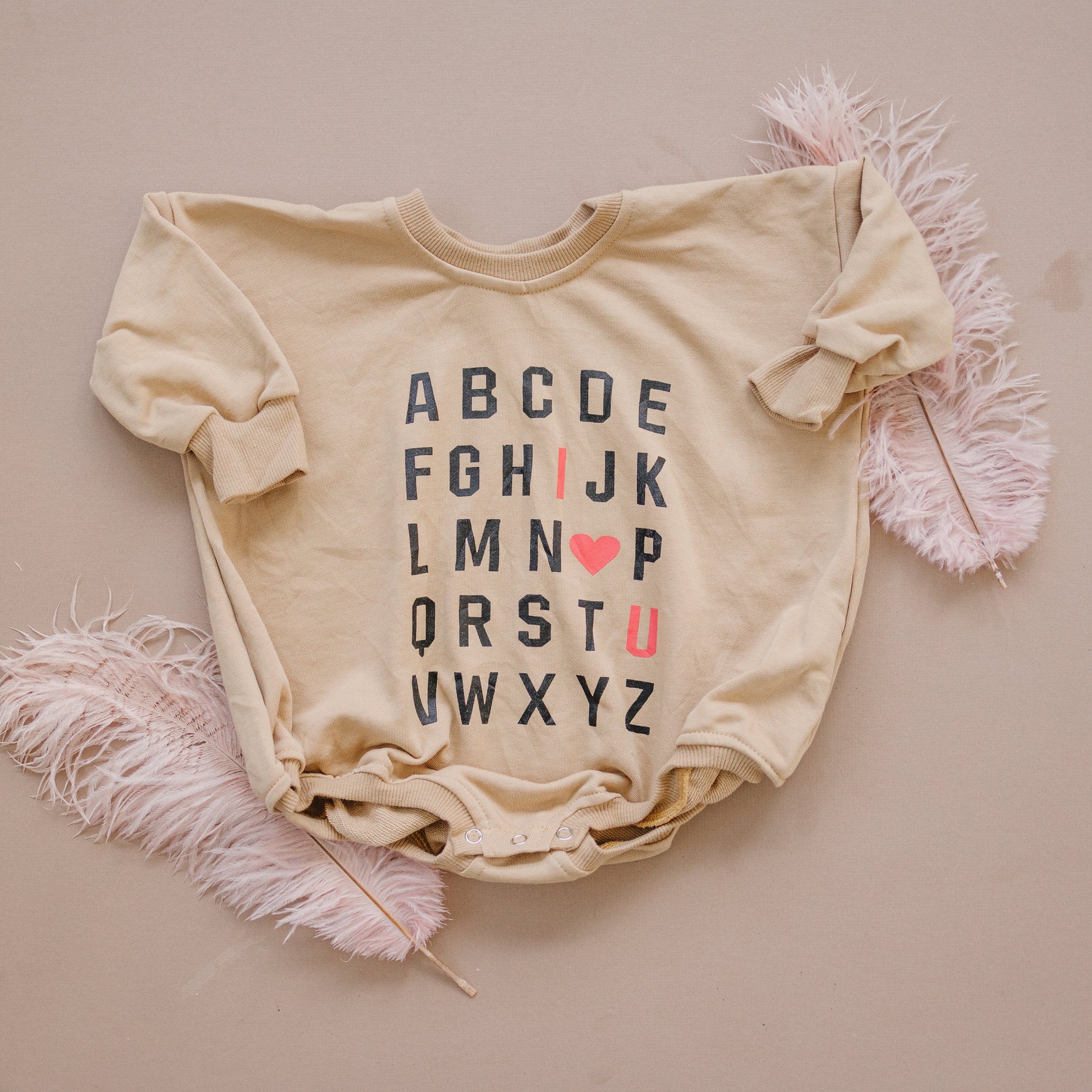 Little Joy Co. ABC I Love You Sweatshirt Romper - more colors - 