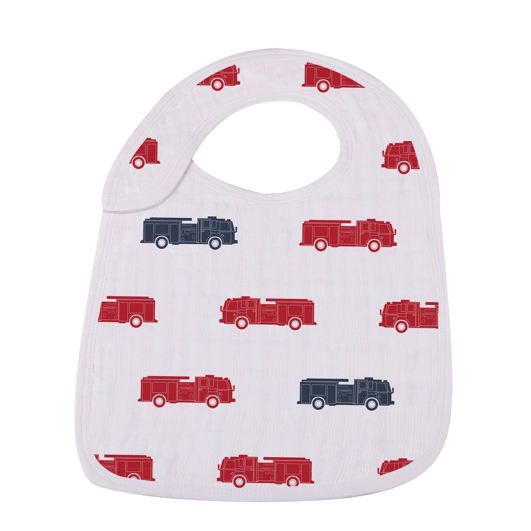 Newcastle Classics Absorbent 100% Cotton Muslin Bibs with Multiple Snap Closure - 