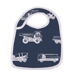 Newcastle Classics Absorbent 100% Cotton Muslin Bibs with Multiple Snap Closure - 