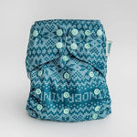 Kinder Cloth Diaper Co. Abstract: Essentials Pocket Cloth Diaper with Athletic Wicking Jersey, Grows with your Baby -