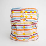 Kinder Cloth Diaper Co. Abstract: Essentials Pocket Cloth Diaper with Athletic Wicking Jersey, Grows with your Baby -