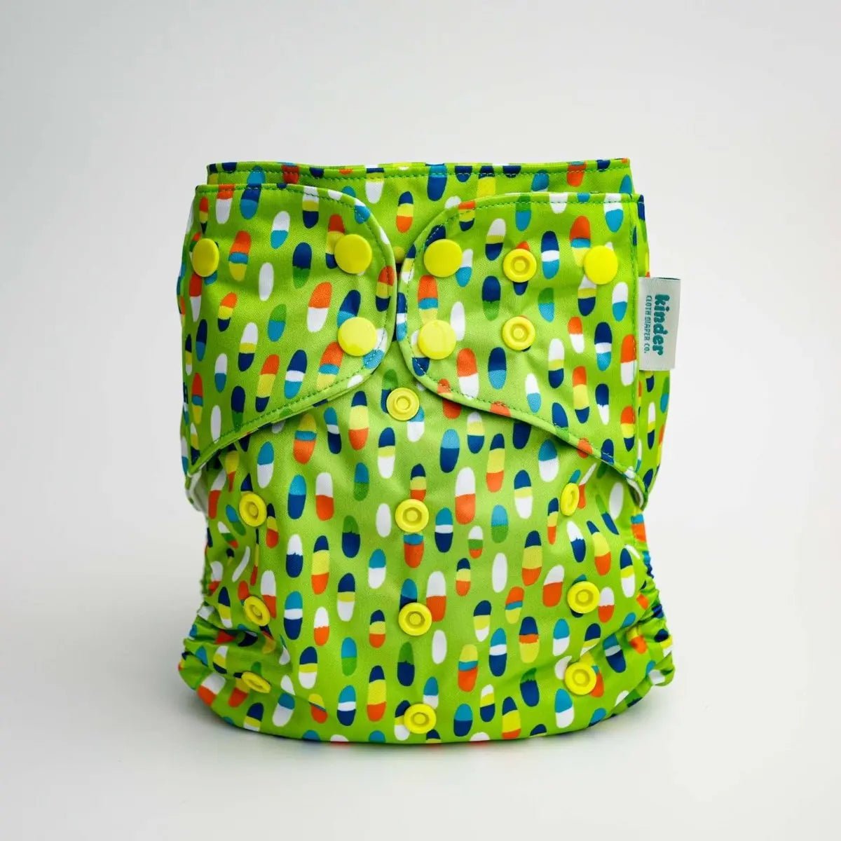Kinder Cloth Diaper Co. Abstract: Essentials Pocket Cloth Diaper with Athletic Wicking Jersey, Grows with your Baby -