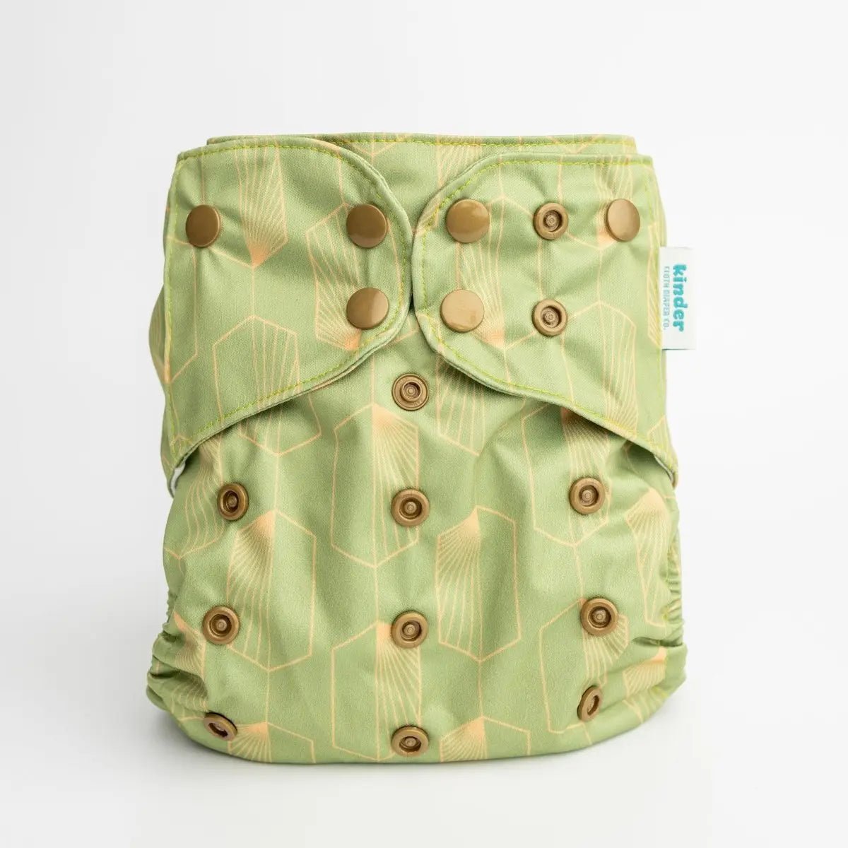 Kinder Cloth Diaper Co. Abstract: Essentials Pocket Cloth Diaper with Athletic Wicking Jersey, Grows with your Baby -