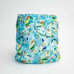 Kinder Cloth Diaper Co. Abstract: Essentials Pocket Cloth Diaper with Athletic Wicking Jersey, Grows with your Baby -