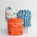 Kinder Cloth Diaper Co. Abstract: Essentials Pocket Cloth Diaper with Athletic Wicking Jersey, Grows with your Baby -