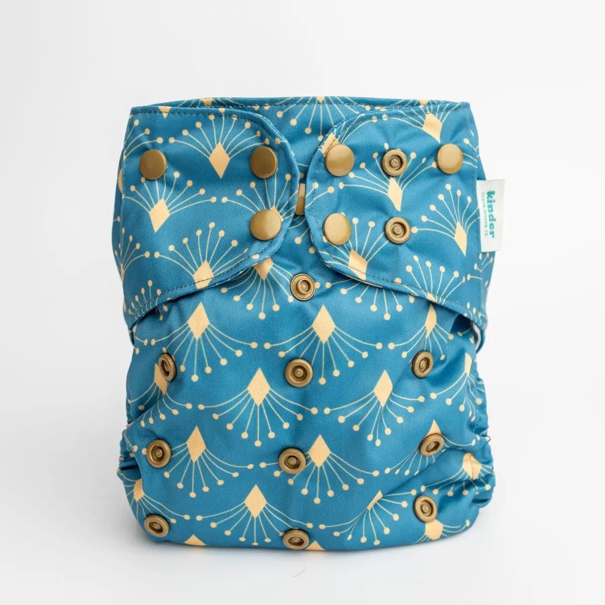 Kinder Cloth Diaper Co. Abstract: Essentials Pocket Cloth Diaper with Athletic Wicking Jersey, Grows with your Baby -