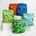 Kinder Cloth Diaper Co. Abstract: Essentials Pocket Cloth Diaper with Athletic Wicking Jersey, Grows with your Baby -