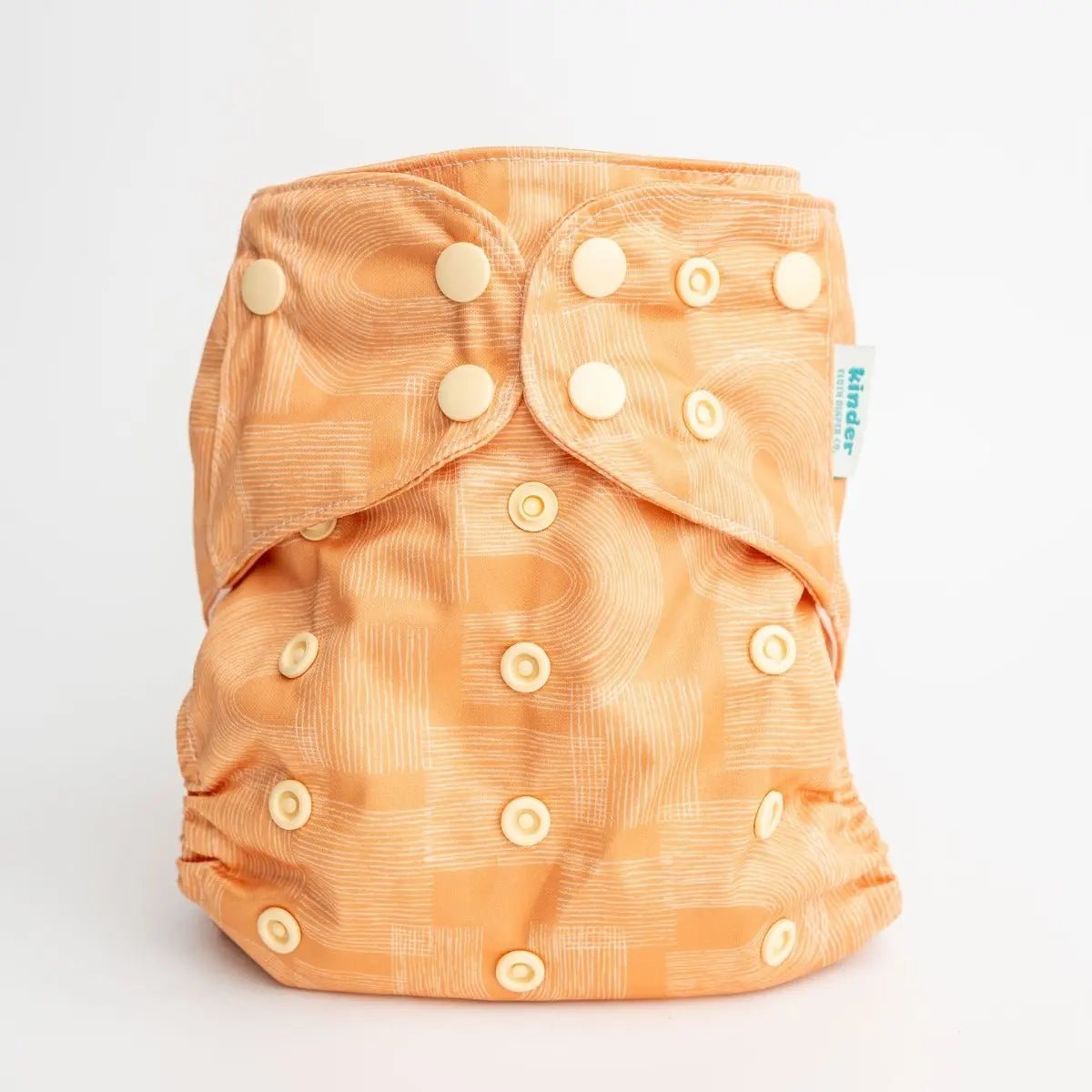 Kinder Cloth Diaper Co. Abstract: Essentials Pocket Cloth Diaper with Athletic Wicking Jersey, Grows with your Baby -