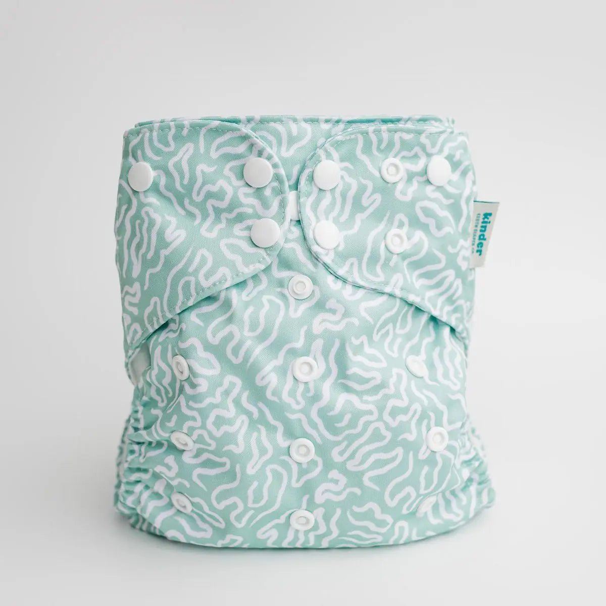 Kinder Cloth Diaper Co. Abstract: Essentials Pocket Cloth Diaper with Athletic Wicking Jersey, Grows with your Baby -