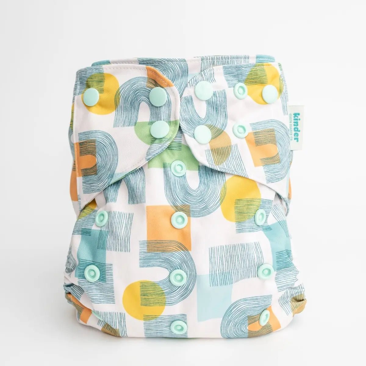 Kinder Cloth Diaper Co. Abstract: Essentials Pocket Cloth Diaper with Athletic Wicking Jersey, Grows with your Baby -