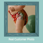 Kinder Cloth Diaper Co. Abstract: Essentials Pocket Cloth Diaper with Athletic Wicking Jersey, Grows with your Baby -