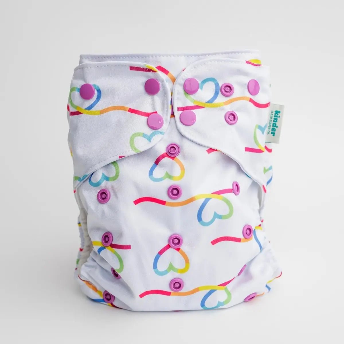 Kinder Cloth Diaper Co. Abstract: Essentials Pocket Cloth Diaper with Athletic Wicking Jersey, Grows with your Baby -