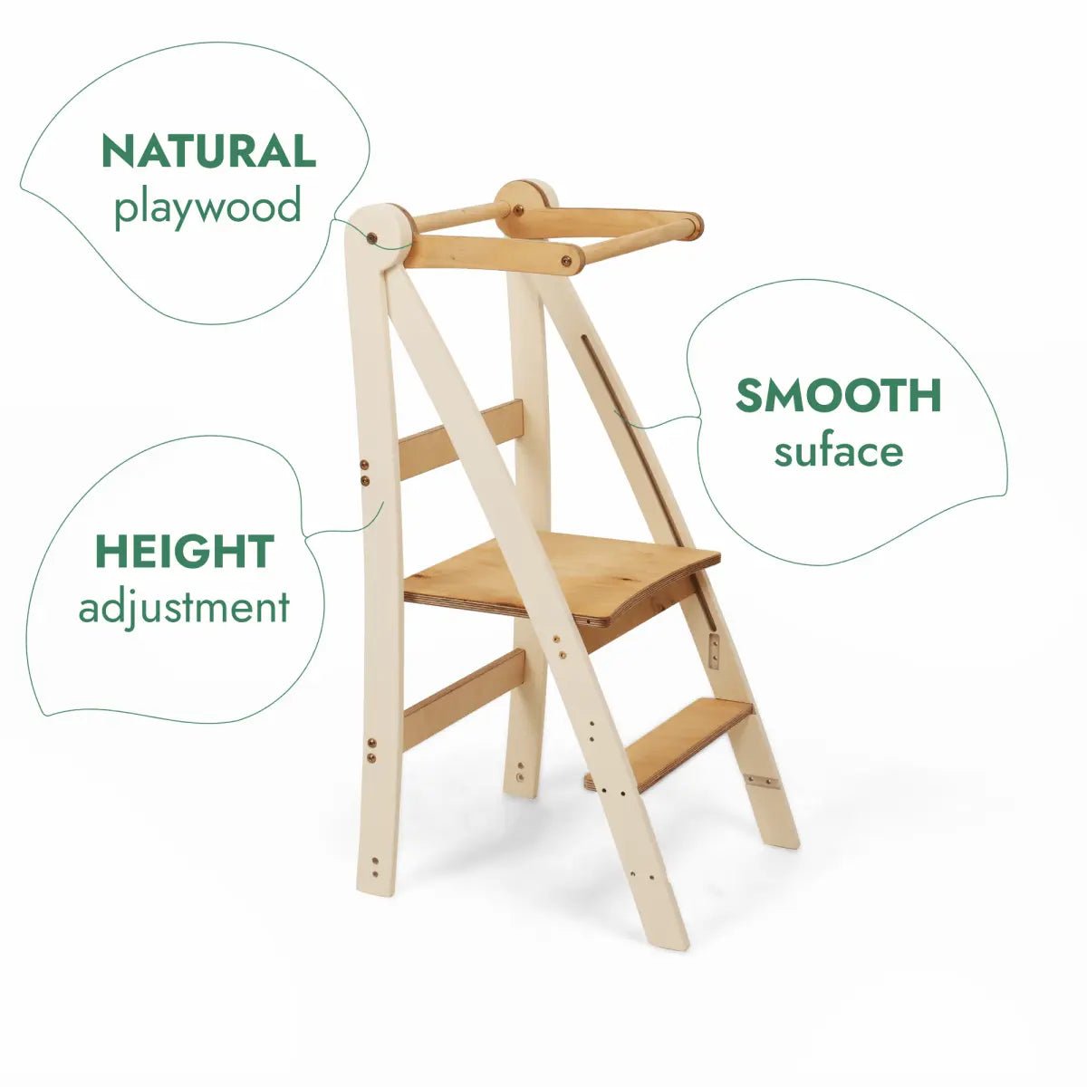 Goodevas Adjustable Step Tower - Wooden Kids Step Stool for All Ages - Everetts Place Boutique - 