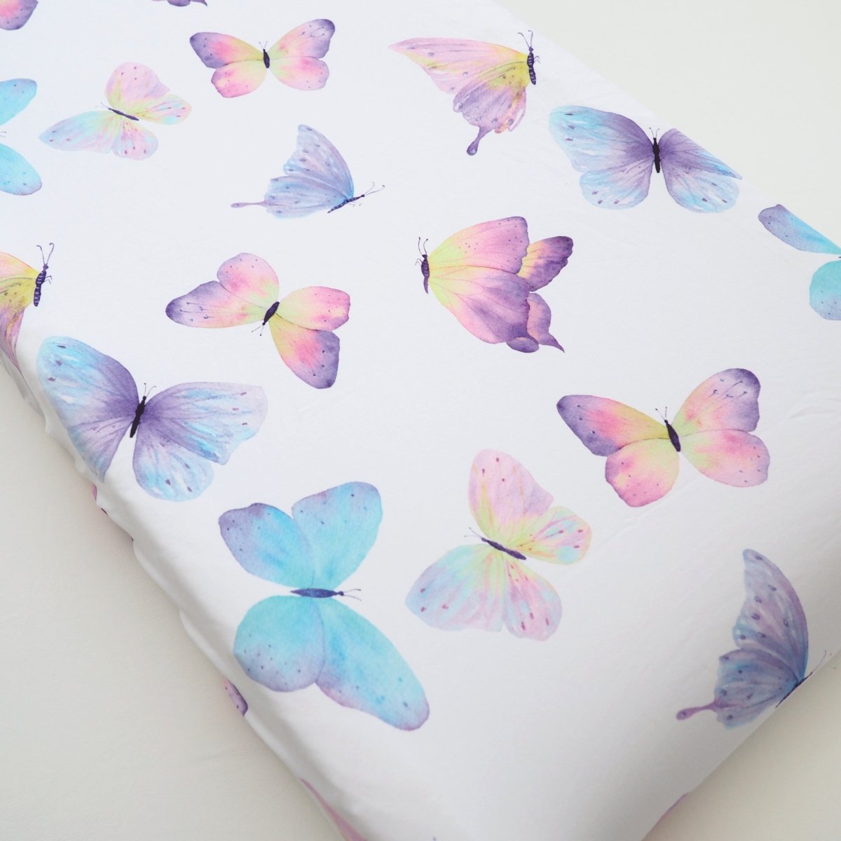 Honey Lemonade Adorable Butterfly Changing Pad Cover Soft and Durable for Nursery Decor - 