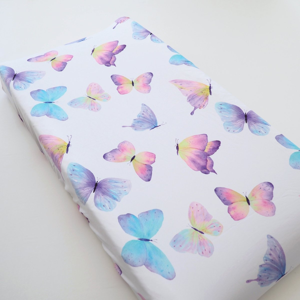 Honey Lemonade Adorable Butterfly Changing Pad Cover Soft and Durable for Nursery Decor - 