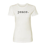 Finn + Emma adult graphic tee | peace | womens - 