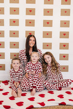 Mebie Baby Adult Hearts Pajama Set - 