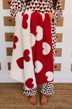 Mebie Baby Adult Hearts Pajama Set - 