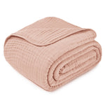 Comfy Cubs Adult Muslin Blanket in Blush - 