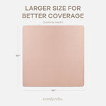 Comfy Cubs Adult Muslin Blanket in Blush - 