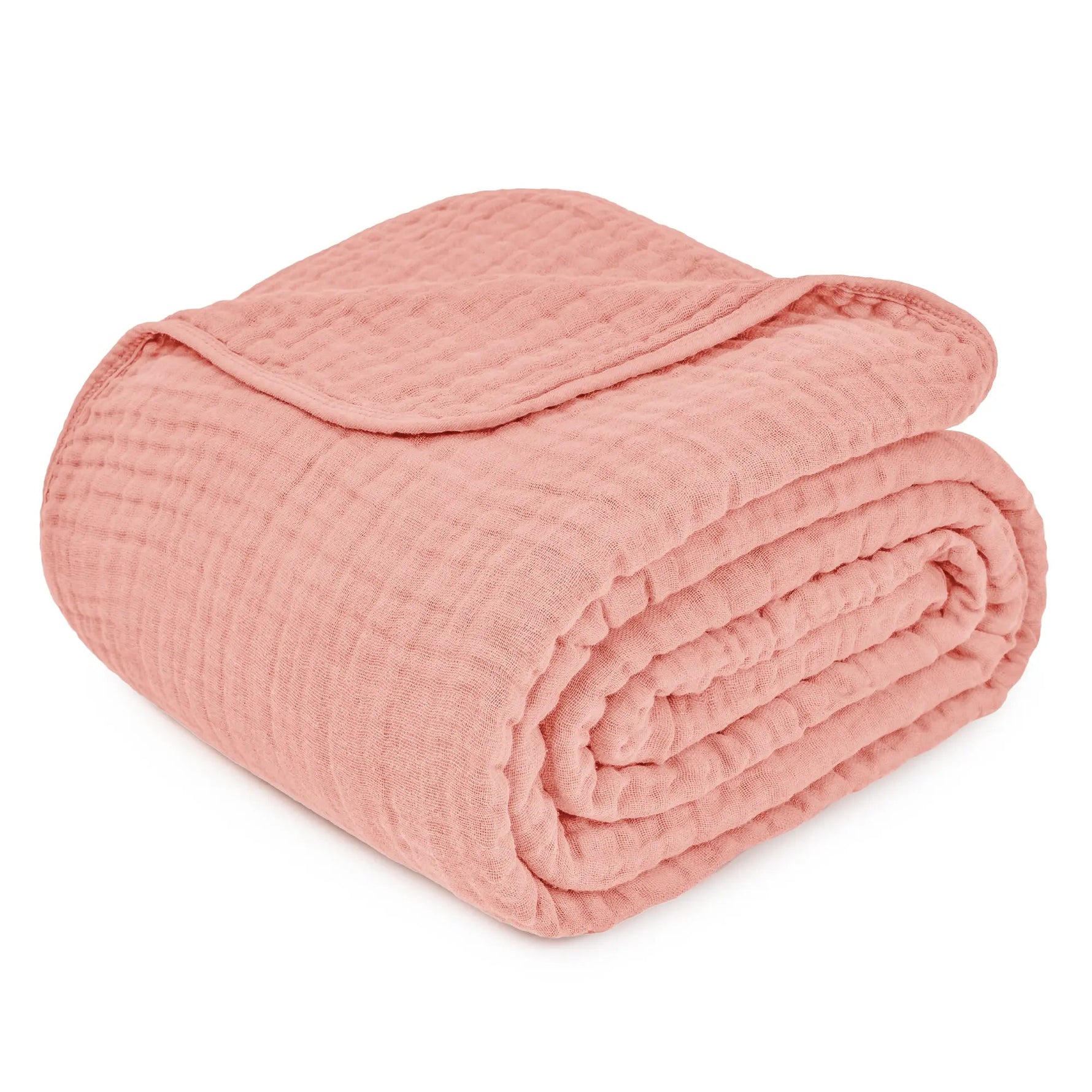 Comfy Cubs Adult Muslin Blanket in Bold Blush - 