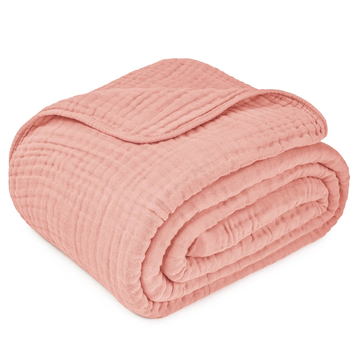 Comfy Cubs Adult Muslin Blanket in Bold Blush - 