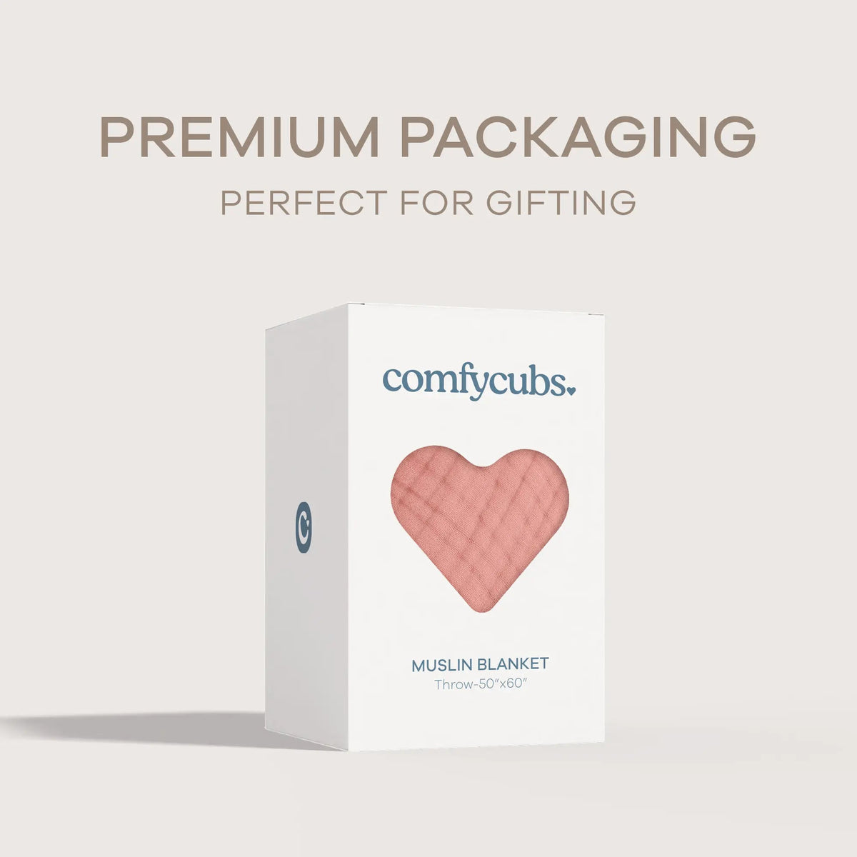 Comfy Cubs Adult Muslin Blanket in Bold Blush - 