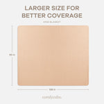 Comfy Cubs Adult Muslin Blanket in Cream - 