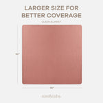 Comfy Cubs Adult Muslin Blanket in Dusty Rose - 