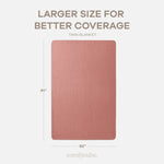 Comfy Cubs Adult Muslin Blanket in Dusty Rose - 