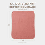 Comfy Cubs Adult Muslin Blanket in Dusty Rose - 