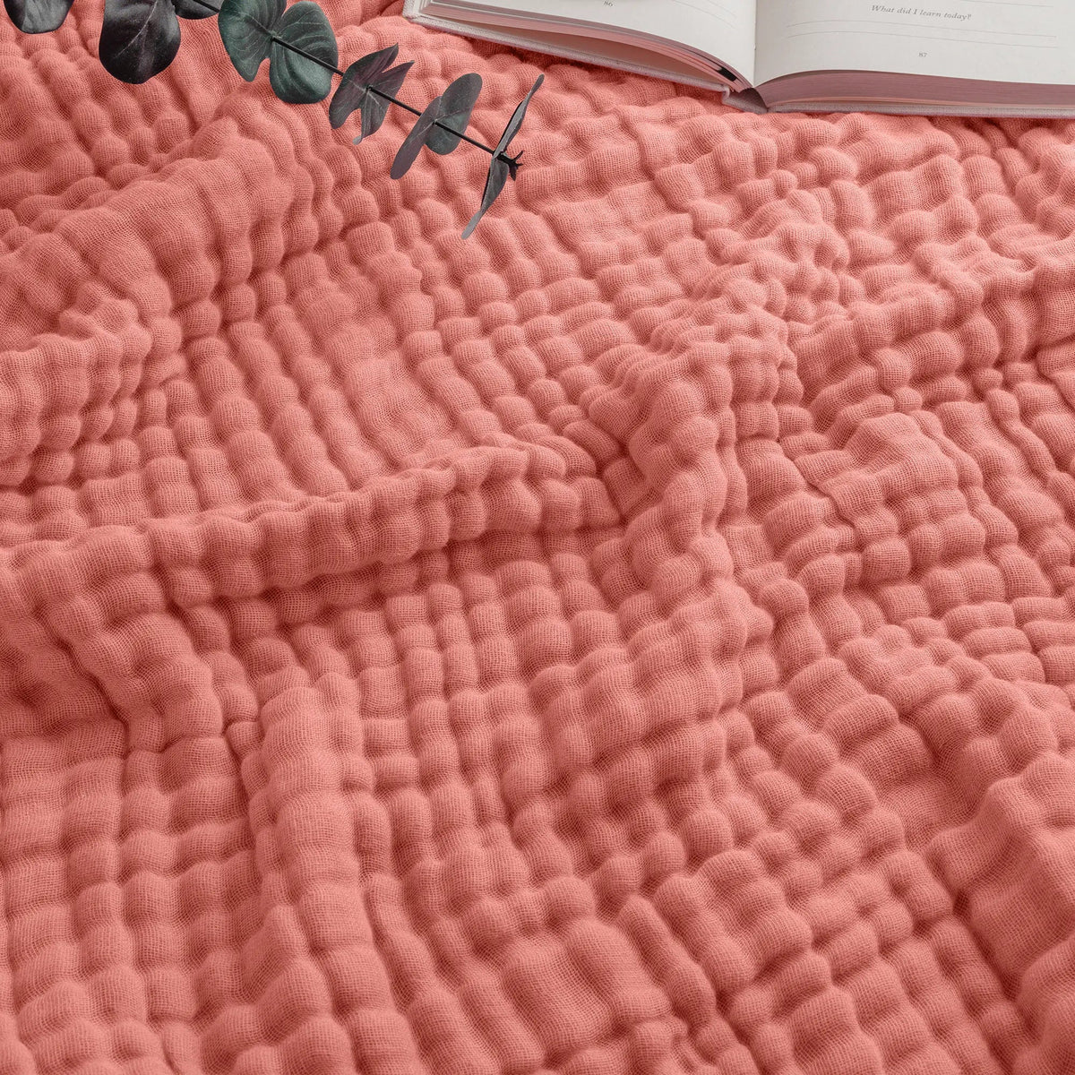 Comfy Cubs Adult Muslin Blanket in Dusty Rose - 