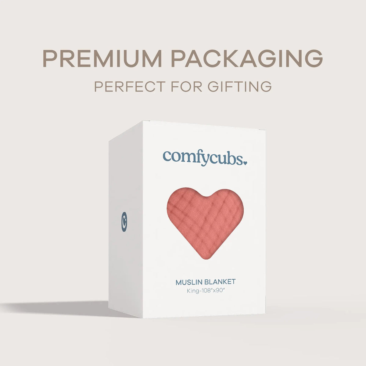 Comfy Cubs Adult Muslin Blanket in Dusty Rose - 