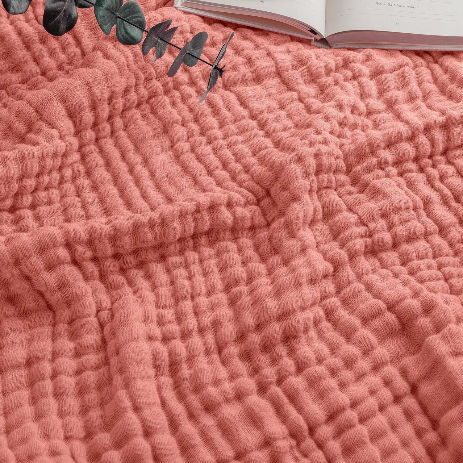 Comfy Cubs Adult Muslin Blanket in Dusty Rose - 