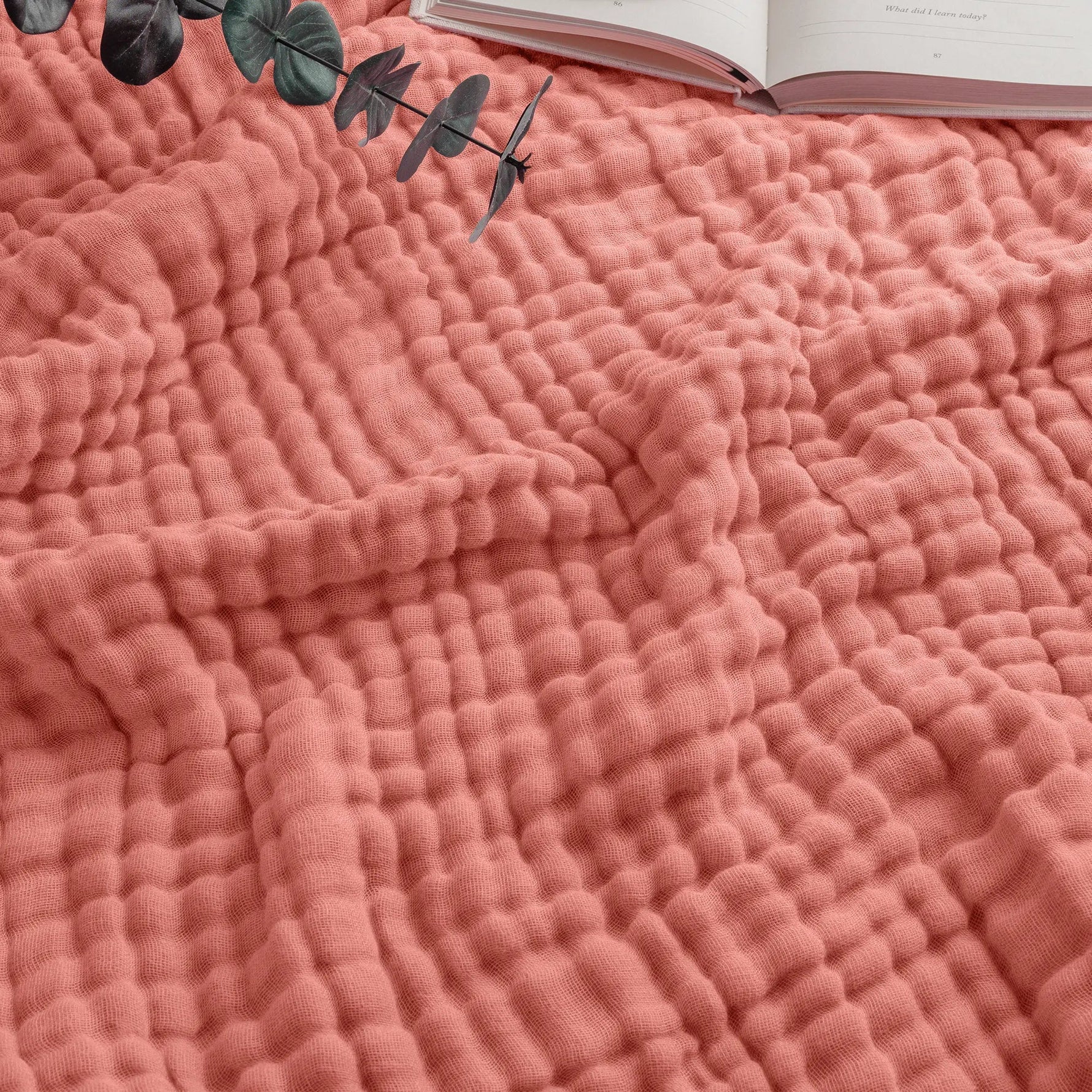 Comfy Cubs Adult Muslin Blanket in Dusty Rose - 