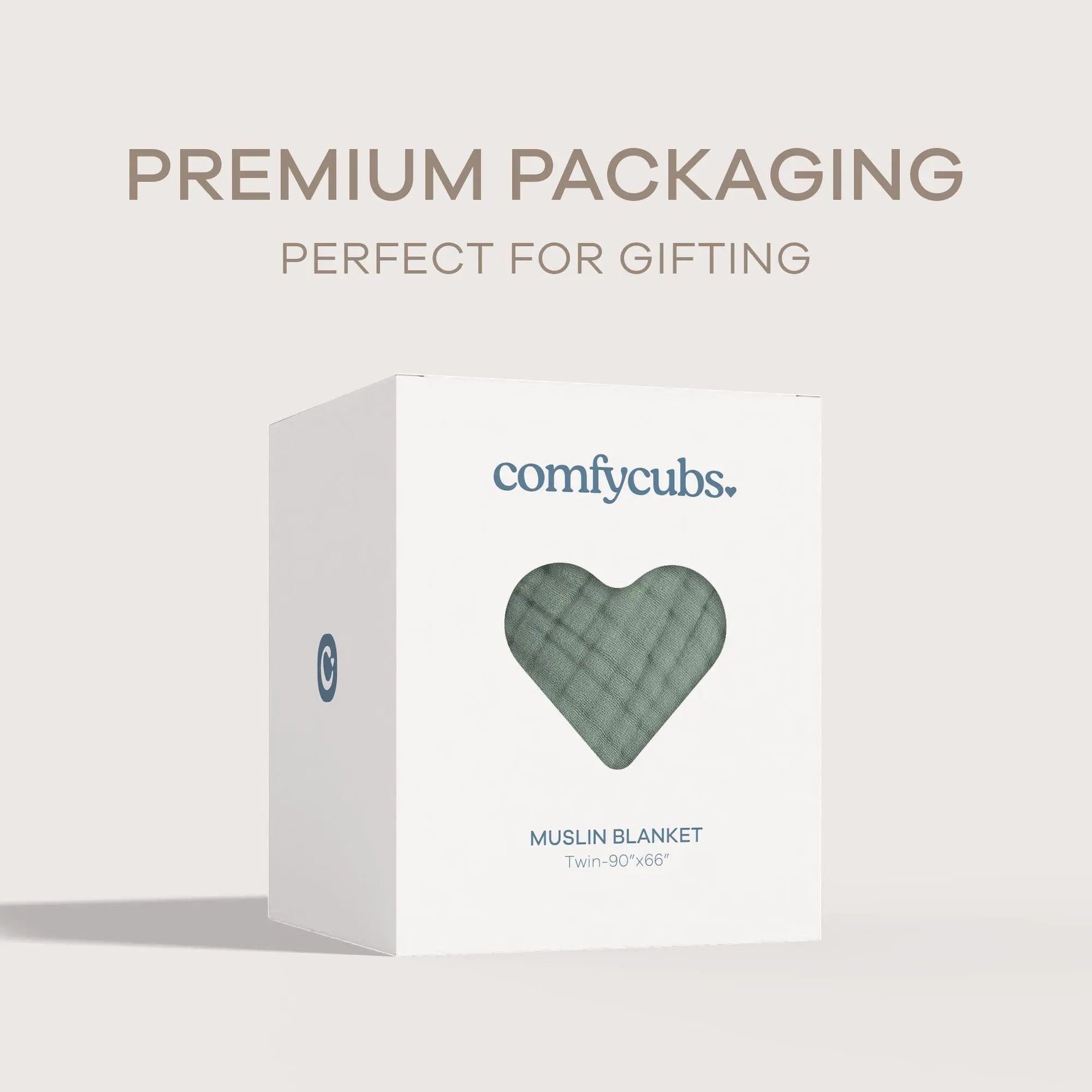 Comfy Cubs Adult Muslin Blanket in Fern - 