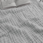 Comfy Cubs Adult Muslin Blanket in Heather Blue - 