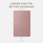 Comfy Cubs Adult Muslin Blanket in Mauve - 