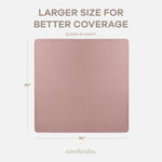 Comfy Cubs Adult Muslin Blanket in Mauve - 