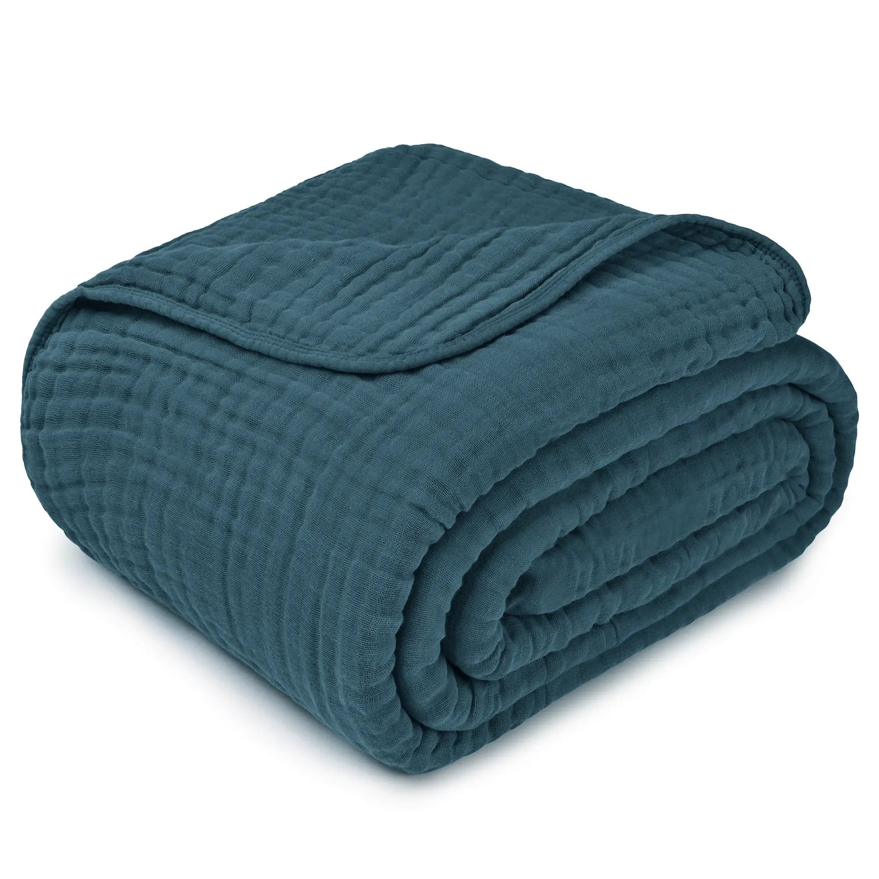 Comfy Cubs Adult Muslin Blanket in Neptune - 