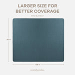 Comfy Cubs Adult Muslin Blanket in Neptune - 